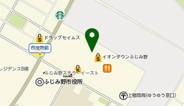 おかしのまちおか イオンタウンふじみ野店の地図画像