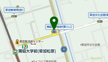 コインランドリー ホワイトピア草加松原店の地図画像