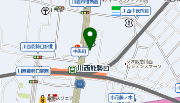 アデランス 川西の地図画像