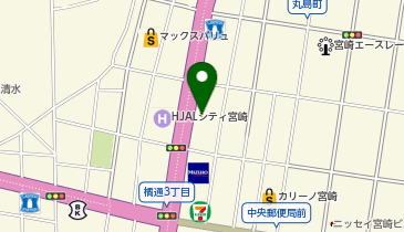 アデランス 宮崎の地図画像
