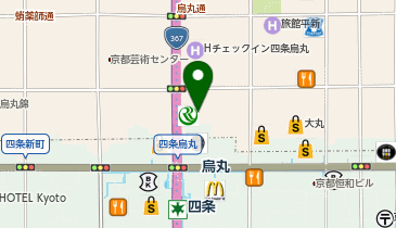 アデランス 京都の地図画像