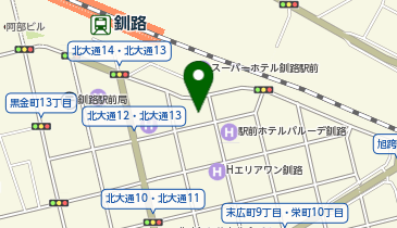アデランス 釧路の地図画像