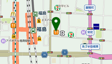 アデランス 福島の地図画像