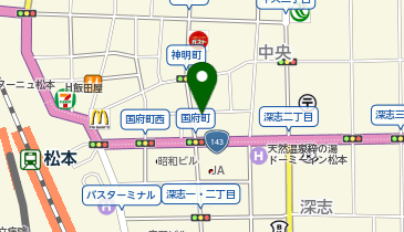 アデランス 松本の地図画像