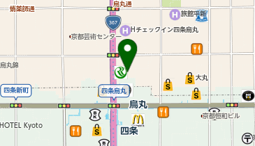レディスアデランス 京都の地図画像