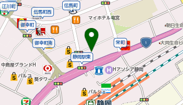 アデランス 静岡の地図画像