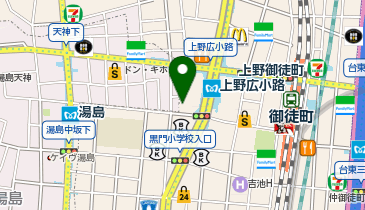 アデランス 上野の地図画像