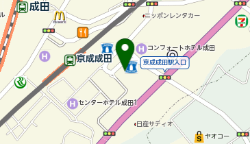 アデランス 成田の地図画像