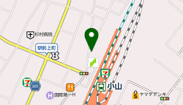アデランス 小山の地図画像