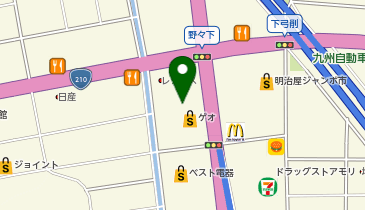 BIG M ONE 久留米合川店の地図画像