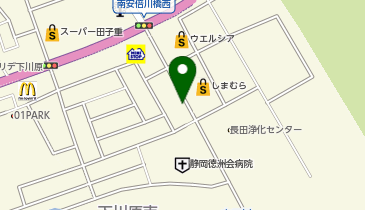 BIG M ONE 静岡下川原店の地図画像