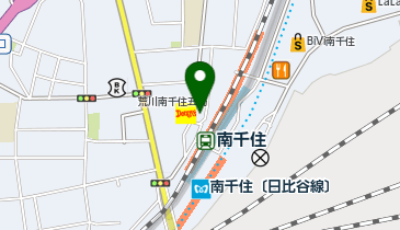 バーガーキング 南千住駅前の地図画像