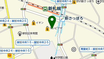 バーガーキング 新さっぽろサンピアザの地図画像