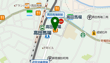 バーガーキング 高田馬場の地図画像
