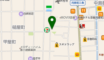 バーガーキング 寺町京極の地図画像