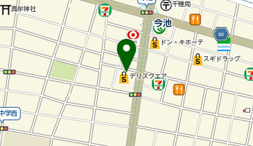 バーガーキング 今池の地図画像