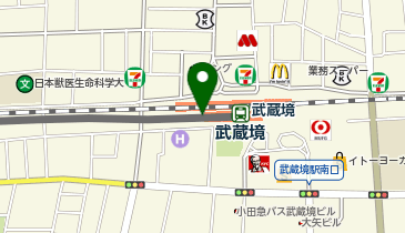 バーガーキング エミオ武蔵境の地図画像