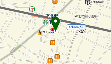 バーガーキング 下北沢駅南口の地図画像
