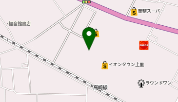 バーガーキング イオンタウン上里の地図画像