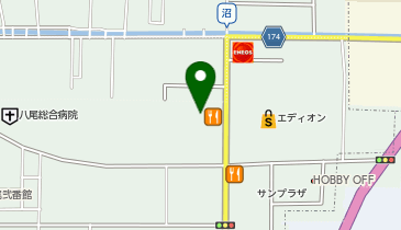 バーガーキング イズミヤ八尾の地図画像