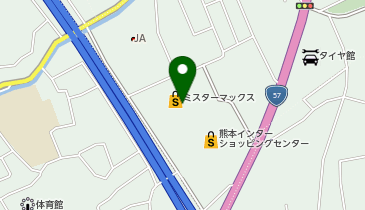 バーガーキング 熊本インターの地図画像