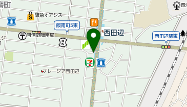 バーガーキング 西田辺駅前の地図画像