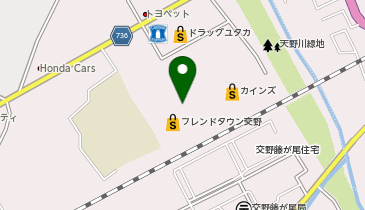 バーガーキング フレンドタウン交野の地図画像