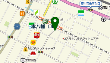 バーガーキング 本八幡の地図画像