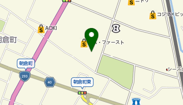 バーガーキング 足利コムファーストの地図画像