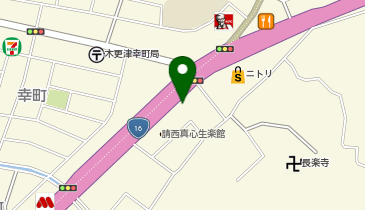 バーガーキング 16号木更津の地図画像
