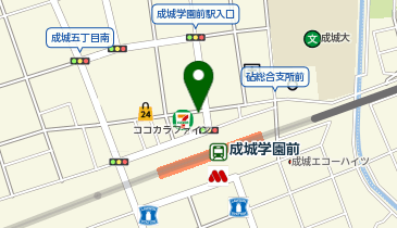 バーガーキング 成城学園前の地図画像