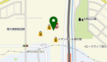 バーガーキング イオンモール高の原の地図画像