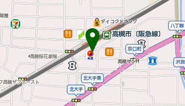 バーガーキング 阪急高槻市駅前の地図画像