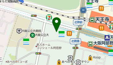 バーガーキング あべのルシアスの地図画像