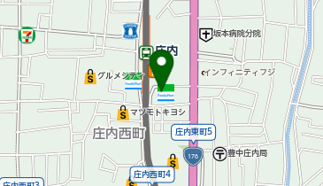 バーガーキング 庄内駅前の地図画像
