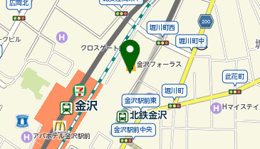 HIS金沢フォーラス営業所の地図画像