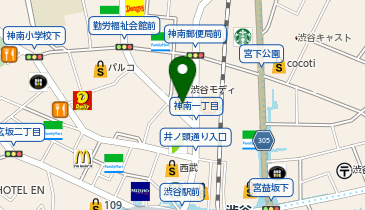 HIS渋谷本店の地図画像
