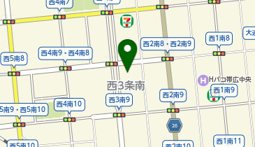 HIS帯広営業所の地図画像
