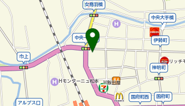 HIS松本オフィス 団体旅行・自治体専門の地図画像