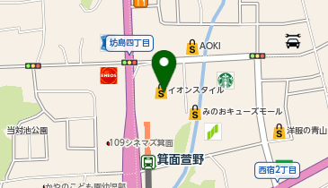 HISみのおキューズモール営業所の地図画像