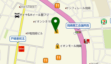 HISイオンモール岡崎営業所の地図画像