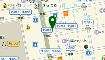 HIS札幌本店の地図画像