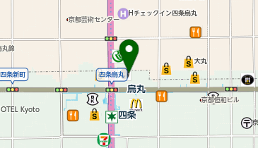 HIS京都四条烏丸営業所の地図画像