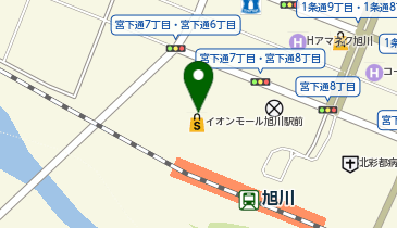 HISイオンモール旭川駅前営業所の地図画像