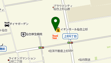 HIS イオンモール仙台上杉営業所の地図画像