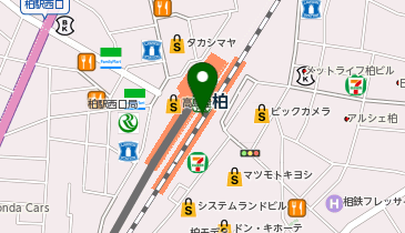 HISスカイプラザ柏営業所の地図画像