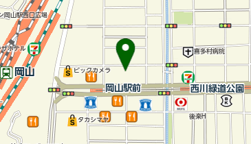 HIS岡山駅前営業所の地図画像