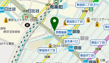 HIS銀座本店の地図画像
