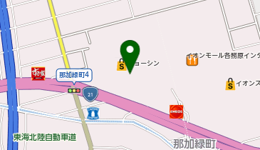 HISイオンモール各務原インター営業所の地図画像