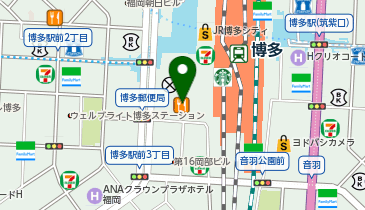 HIS博多マルイ・オンライン接客カウンターの地図画像
